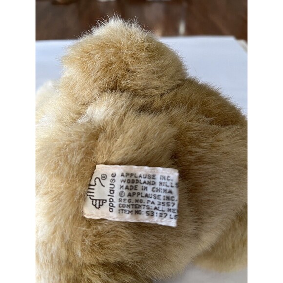 Vintage Applause Spring Tapestry "Lewis" Bunny Stuffed Plush 9" Tall - Picture 8 of 8